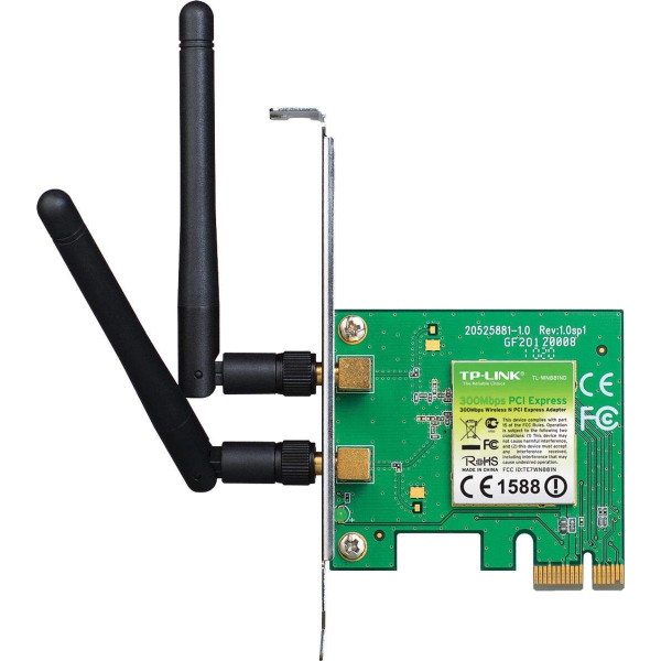 Placa De Rede Wireless Pci-express 300mbps C/ Low Profile Tl-wn881nd